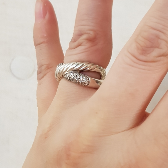 David Yurman Crossover X Diamond Ring - Picture 12 of 16